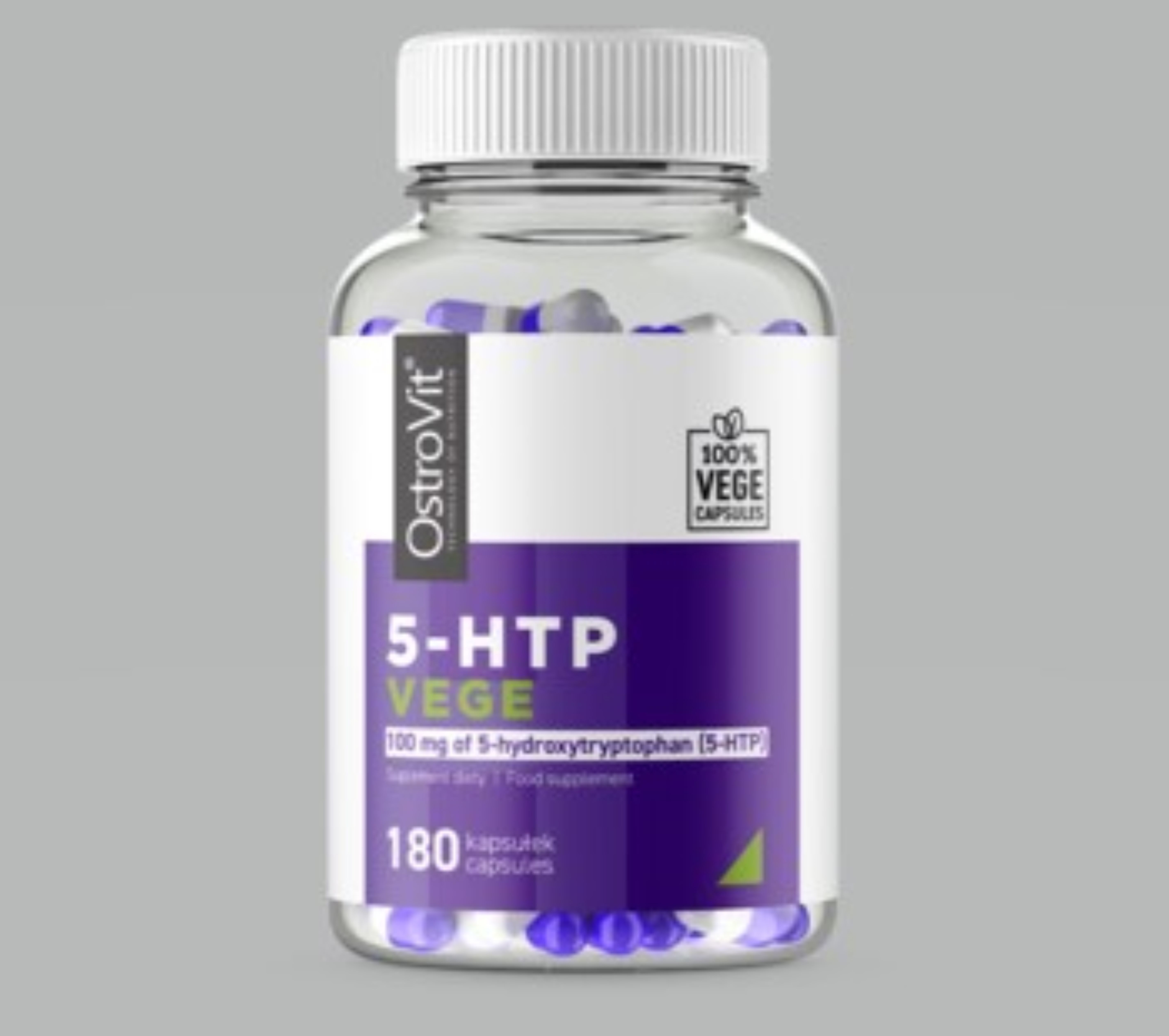 Аминокислоты Ostrovit 5-HTP VEGE 100 мг 180 капсул