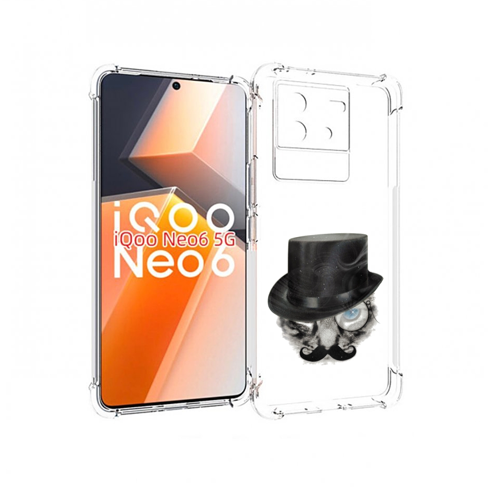 

Чехол MyPads интелегентный кот для Vivo iQoo Neo 6 5G, Прозрачный, Tocco