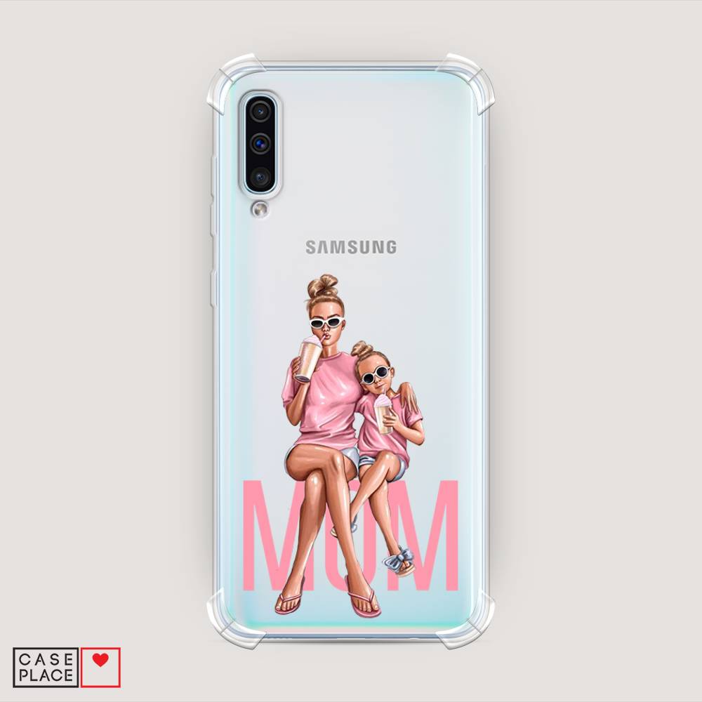 фото Противоударный силиконовый чехол "lovely mom" на samsung galaxy a50 awog