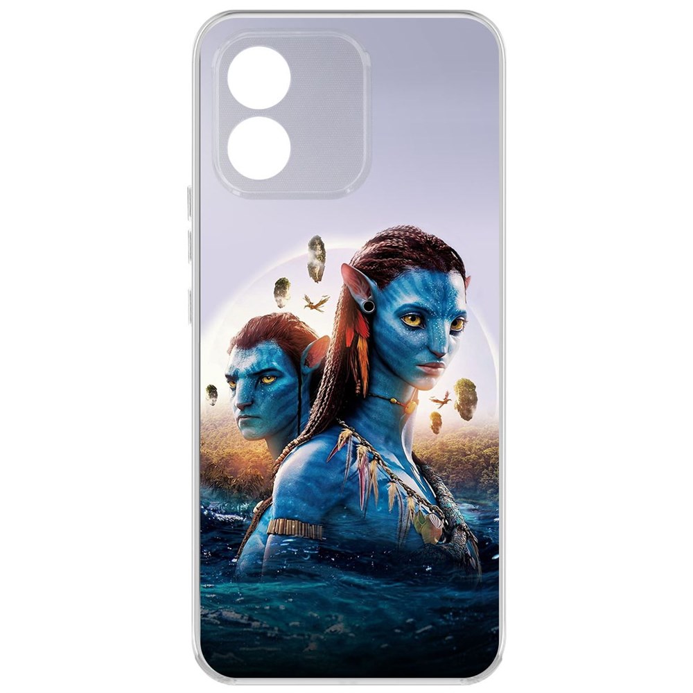 

Чехол-накладка Krutoff Clear Case Аватар - Джейк и Нейтири для Honor X5, Прозрачный