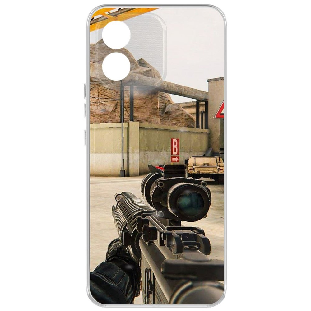 

Чехол-накладка Krutoff Clear Case Cтандофф 2 (Standoff 2) - Оптика для Honor X5, Прозрачный