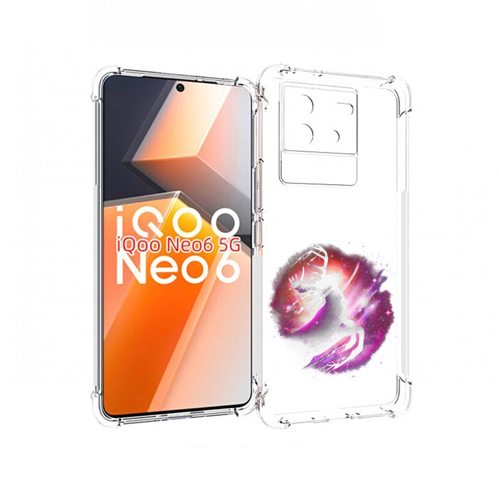 

Чехол MyPads звездный олень для Vivo iQoo Neo 6 5G, Прозрачный, Tocco