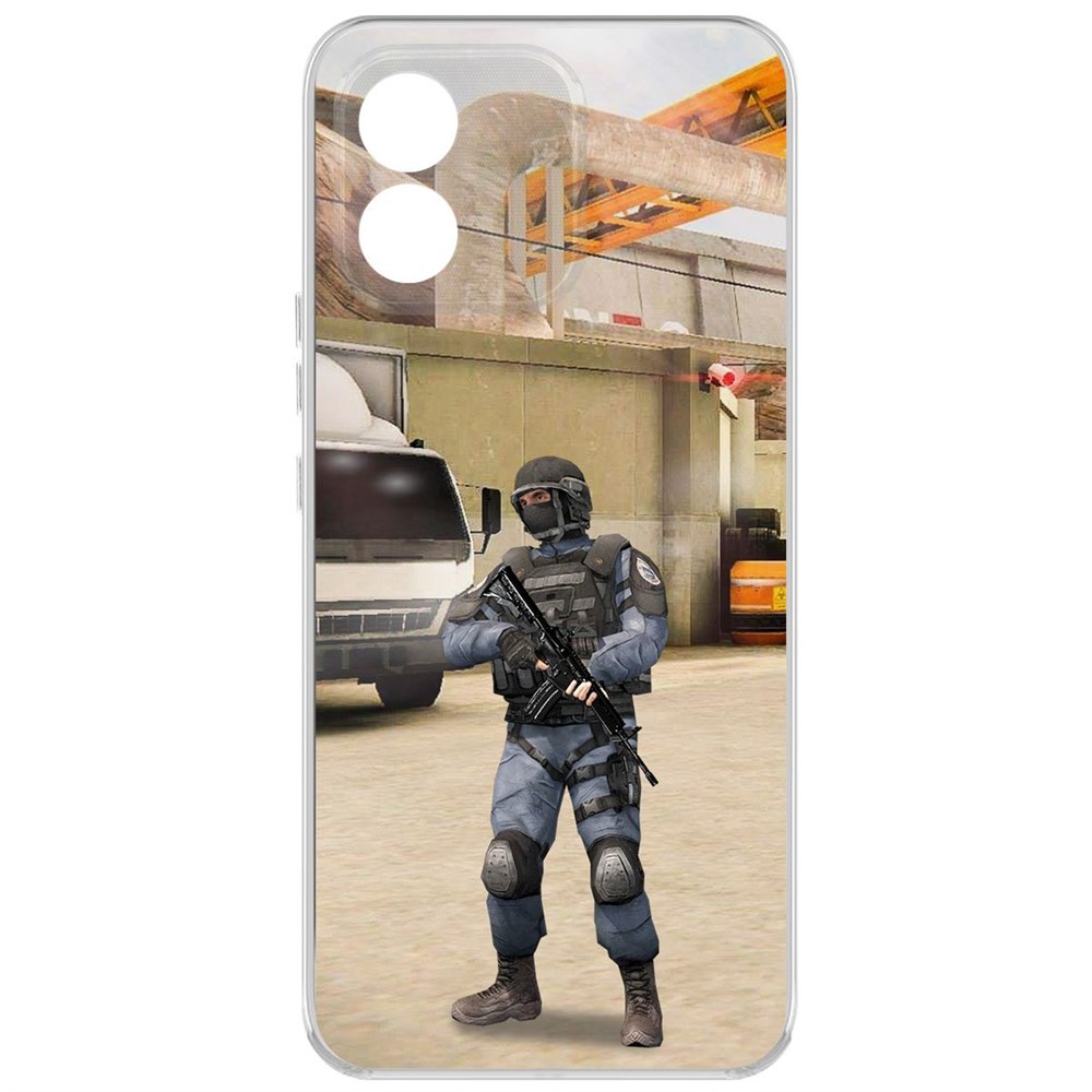 

Чехол-накладка Krutoff Clear Case Cтандофф 2 (Standoff 2) - GIGN для Honor X5, Прозрачный