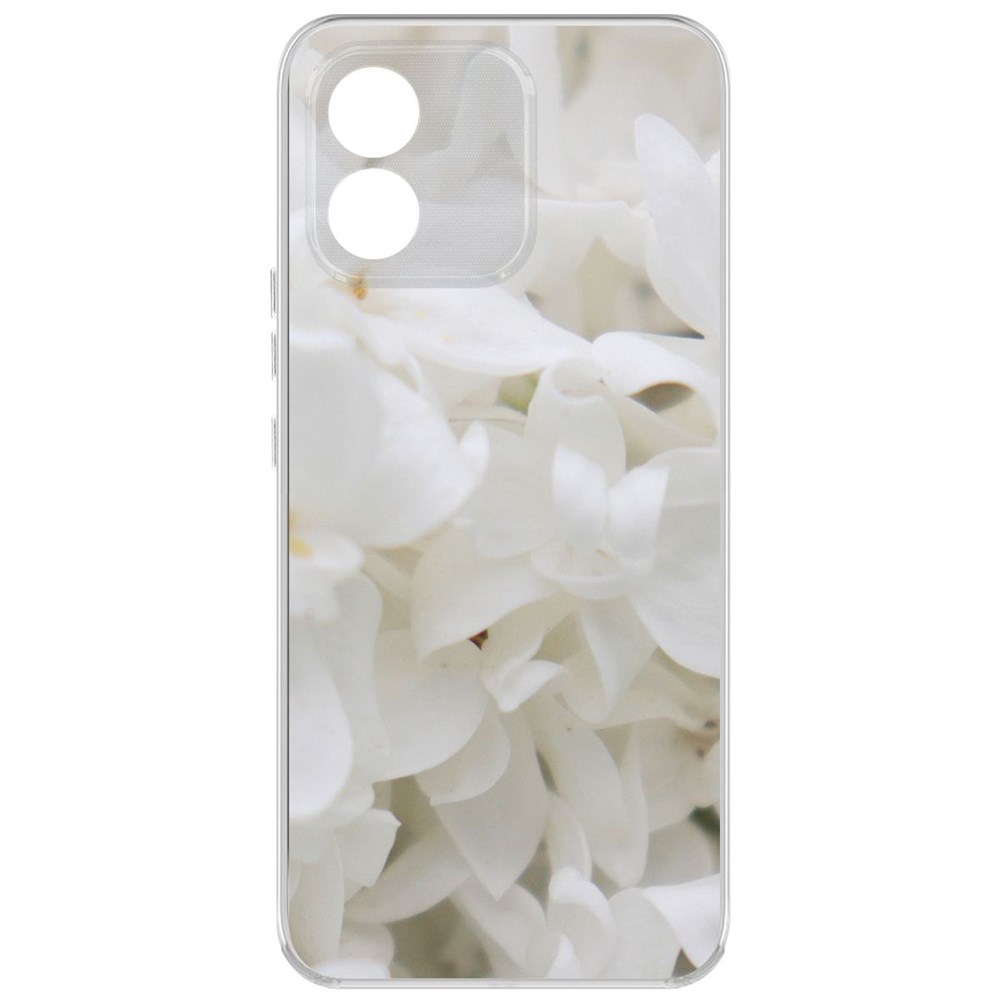 

Чехол-накладка Krutoff Clear Case Белые лилии для Honor X5, Прозрачный