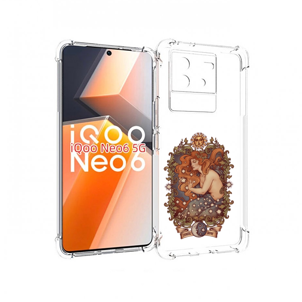 

Чехол MyPads звездная девушка абстракция для Vivo iQoo Neo 6 5G, Прозрачный, Tocco