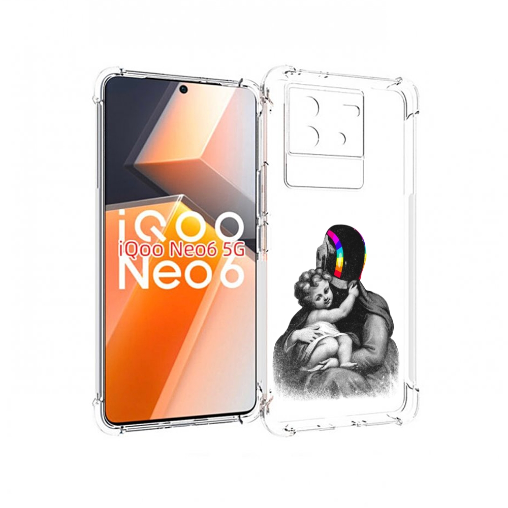 

Чехол MyPads защитник в шлеме для Vivo iQoo Neo 6 5G, Прозрачный, Tocco
