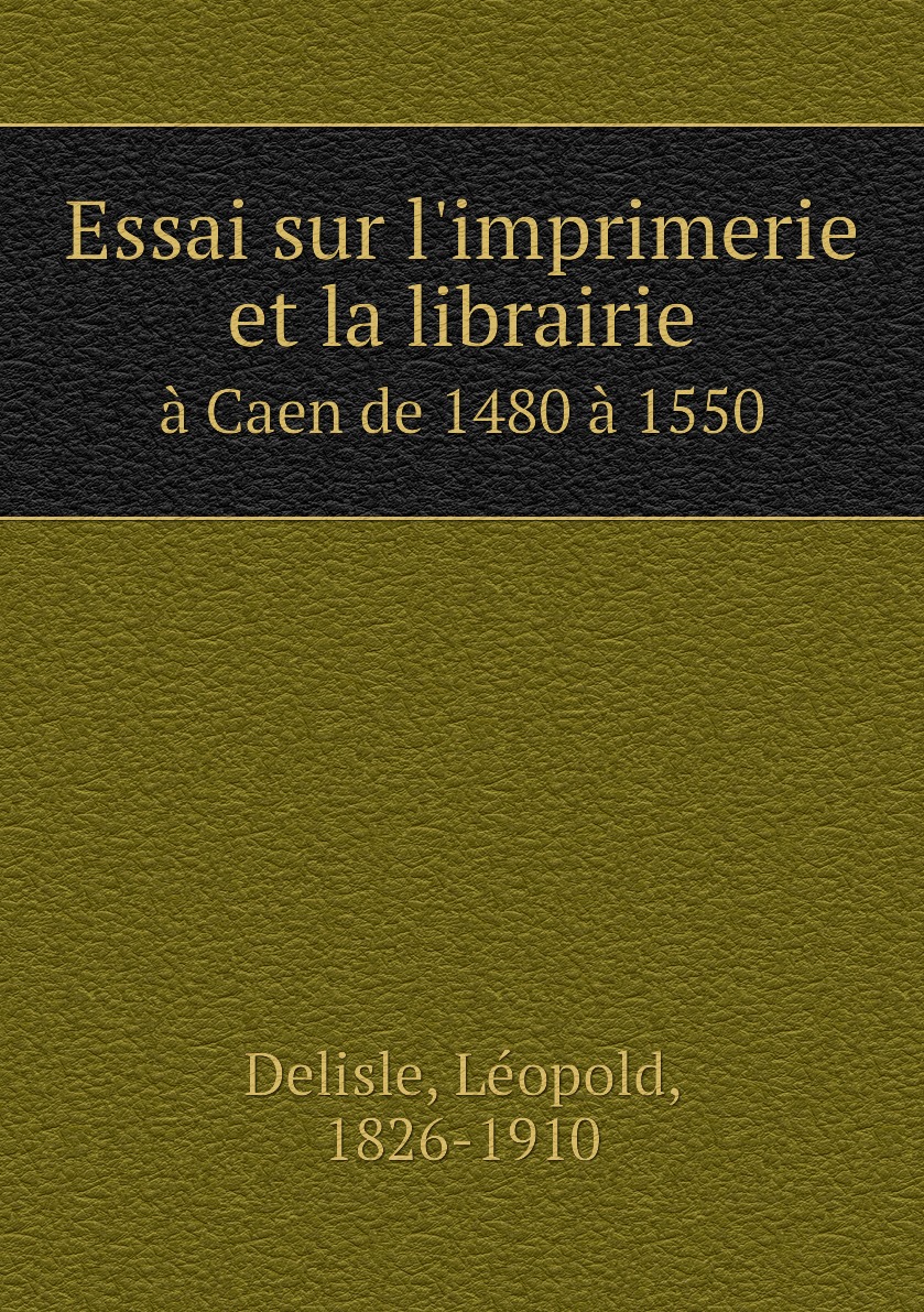 

Essai sur l'imprimerie et la librairie