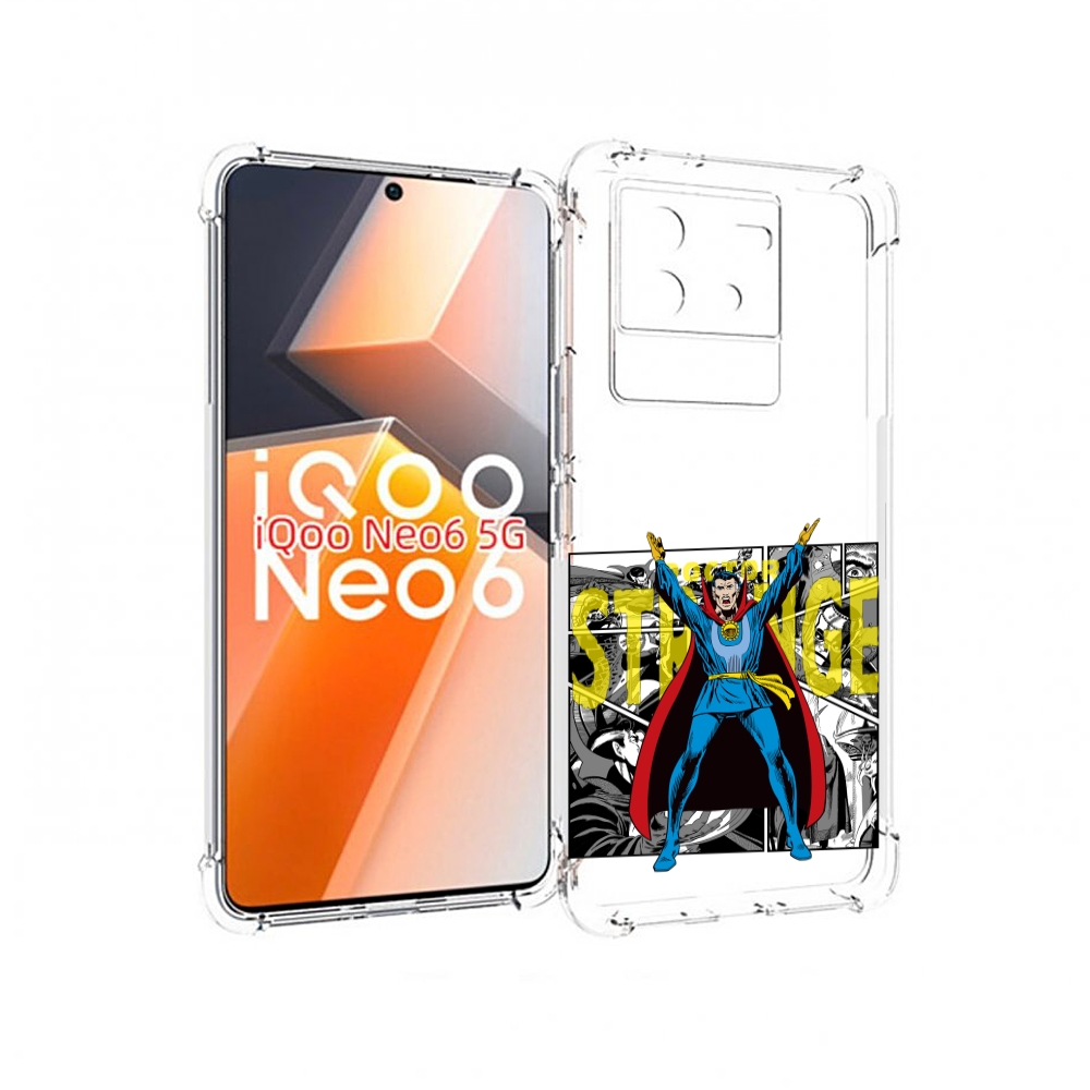 

Чехол MyPads доктор стренж комикс для Vivo iQoo Neo 6 5G, Прозрачный, Tocco