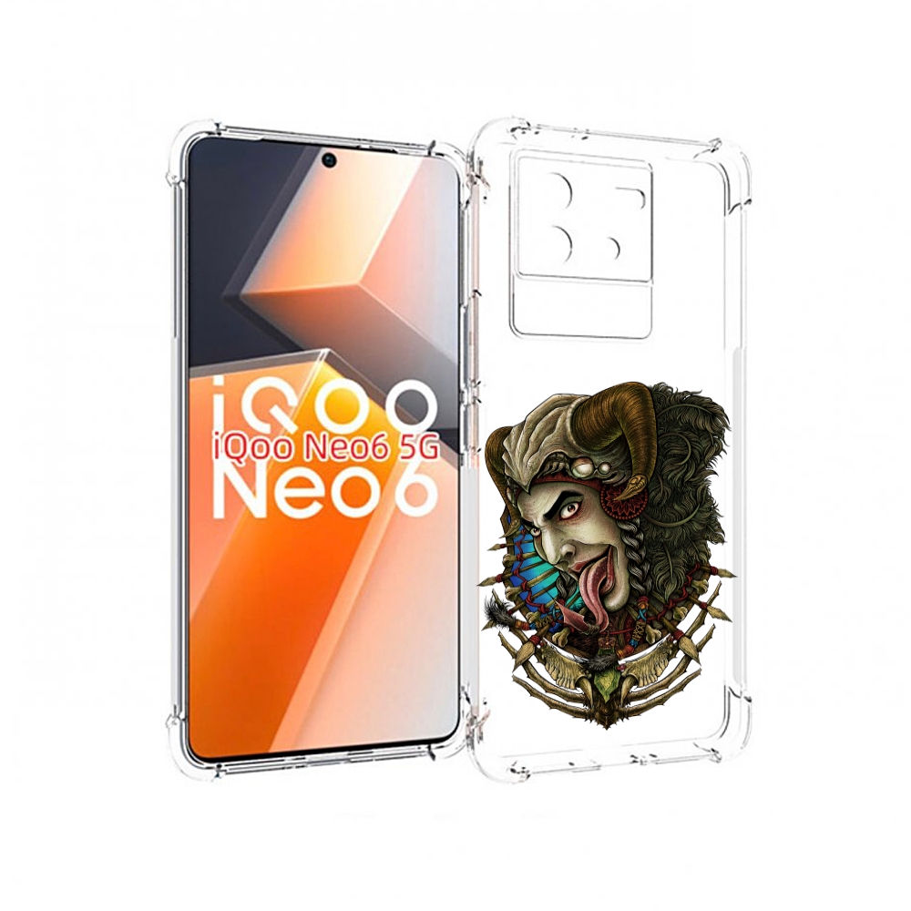 

Чехол MyPads длинный язык для Vivo iQoo Neo 6 5G, Прозрачный, Tocco