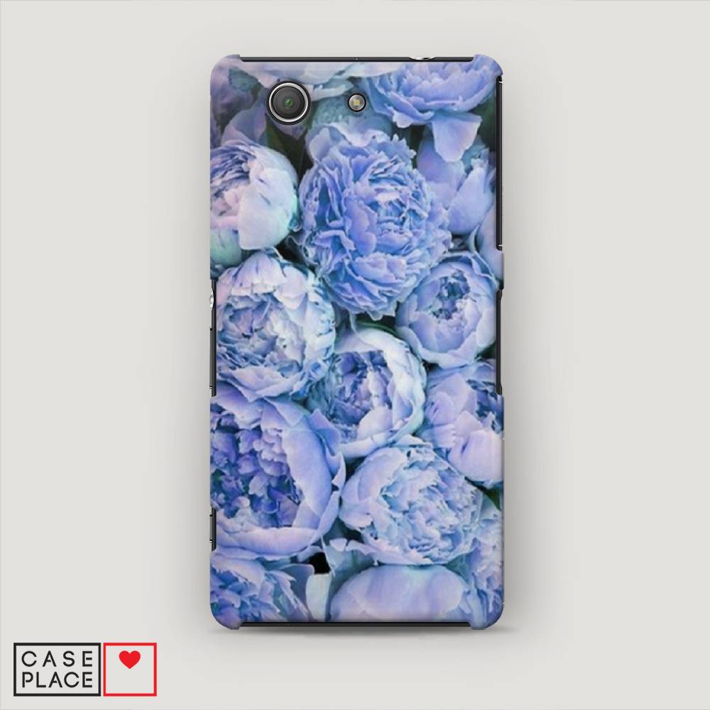 

Пластиковый чехол "Пионы голубые" на Sony Xperia Z3 compact, 52020-6