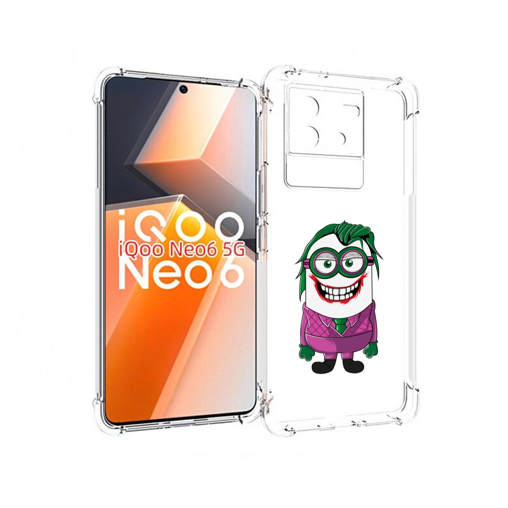 

Чехол MyPads джокер миньон для Vivo iQoo Neo 6 5G, Прозрачный, Tocco