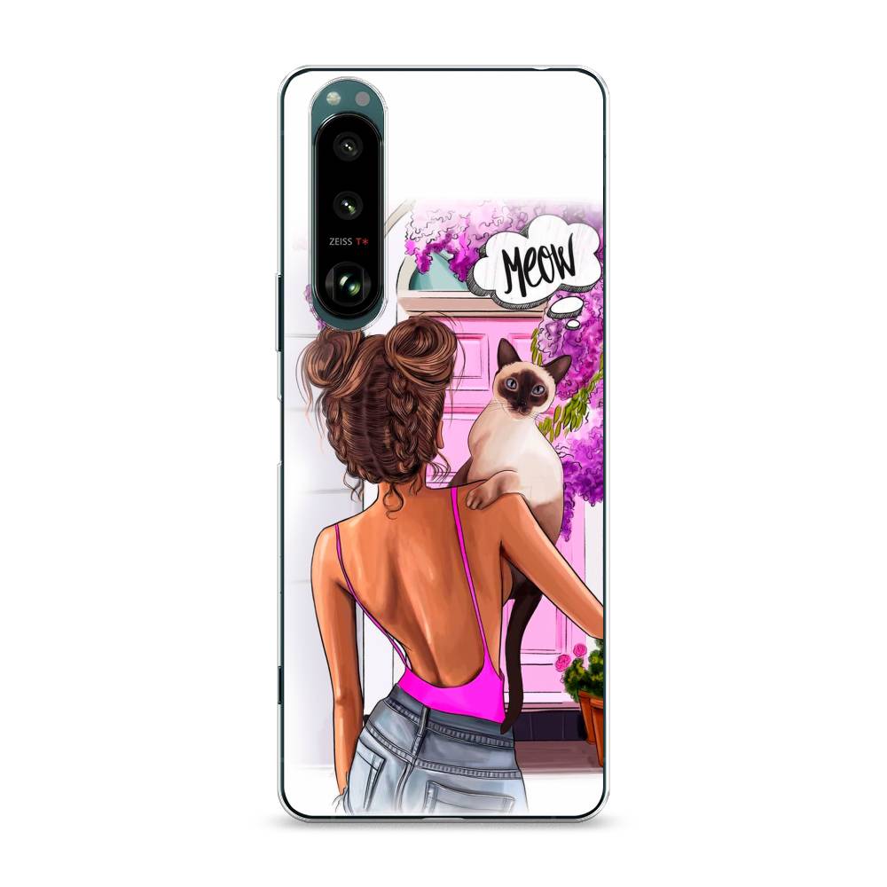 

Чехол Awog на Sony Xperia 1 III "Девушка с кошкой", Разноцветный, 54850-7