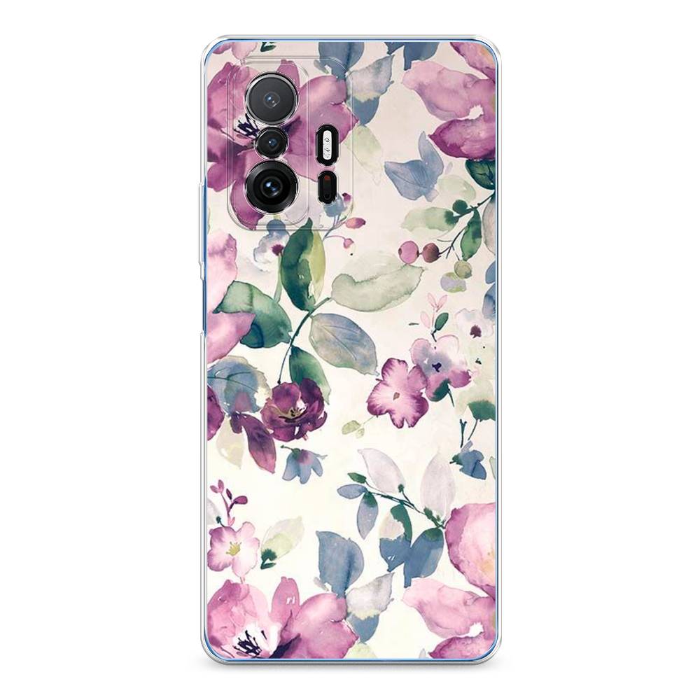 фото Силиконовый чехол "акварельная нежность" на xiaomi mi 11t pro awog