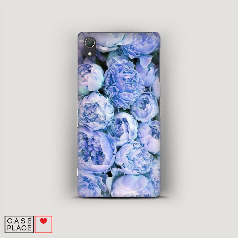 

Пластиковый чехол "Пионы голубые" на Sony Xperia Z2