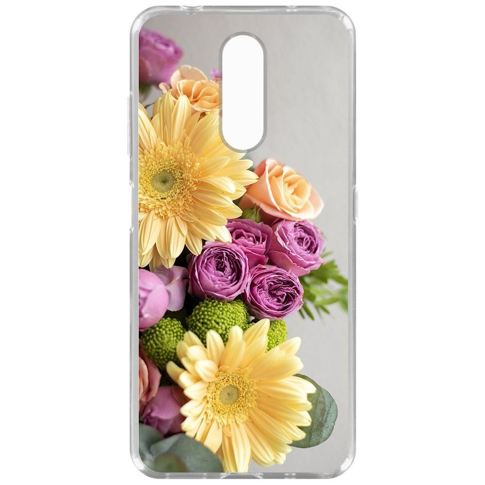 Чехол-накладка Krutoff Clear Case Букет для Nokia 3.2