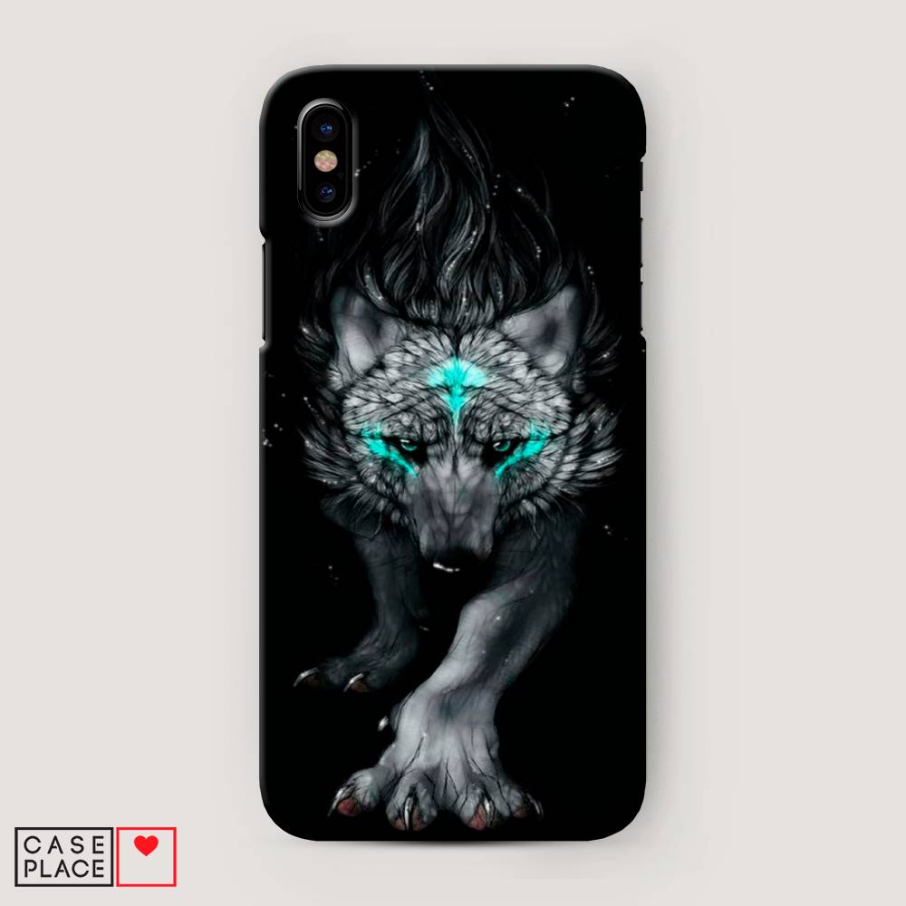 

Пластиковый чехол "Волшебный волк" на Apple iPhone XS Max (10S Max), 11920-1