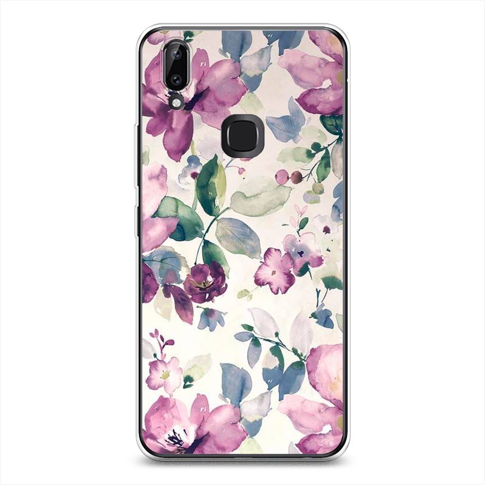 

Силиконовый чехол "Акварельная нежность" на Vivo Y85, 260350-8