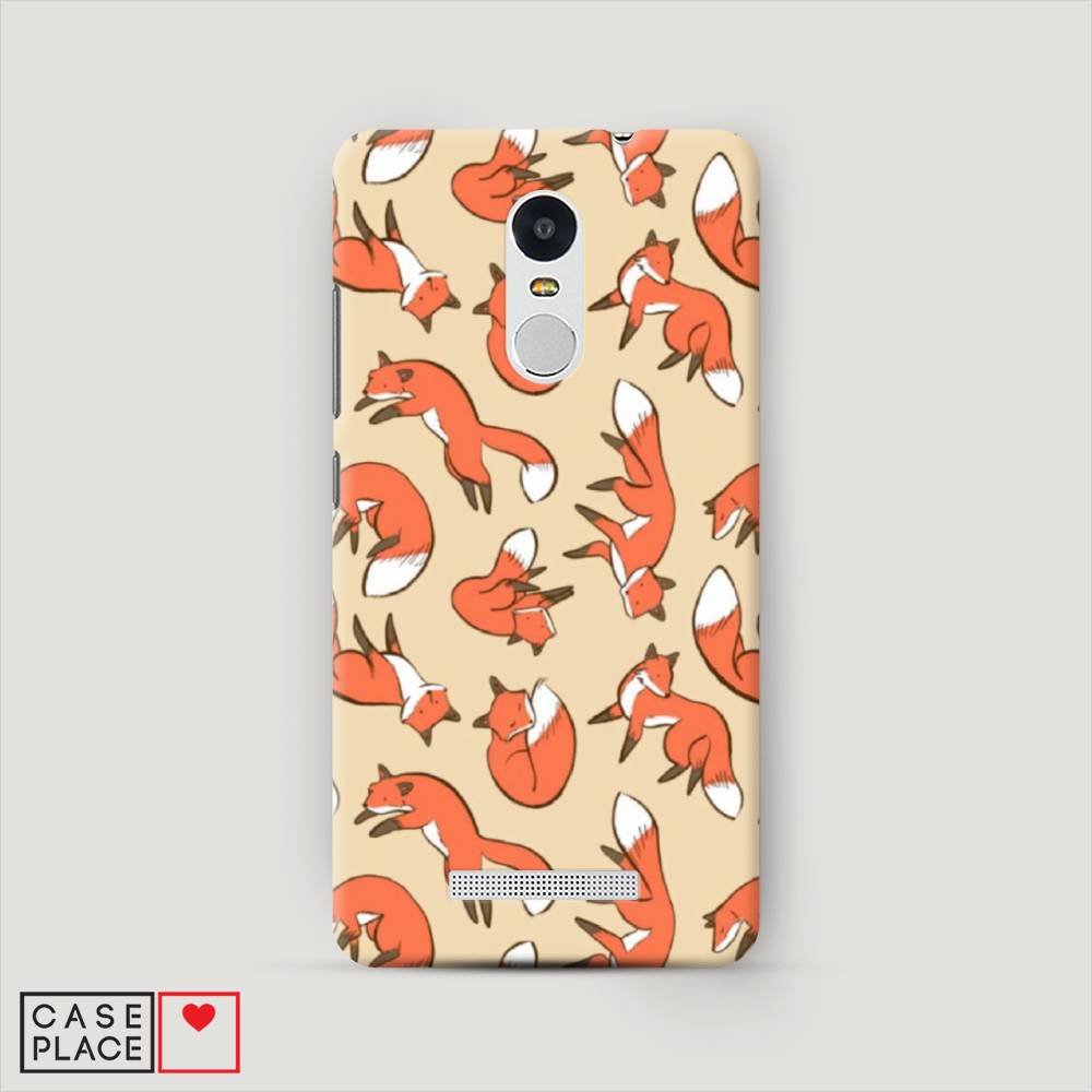 

Пластиковый чехол "Лисички фон" на Xiaomi Redmi Note 3