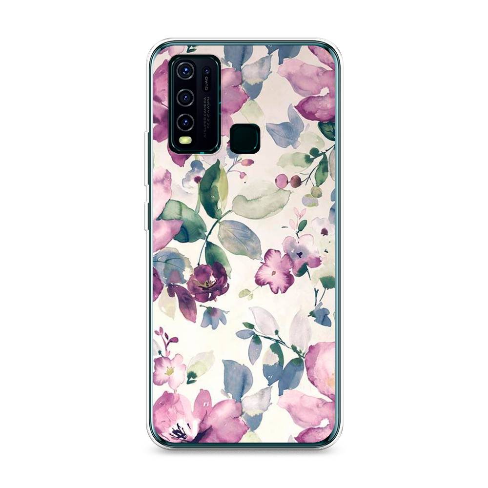 

Силиконовый чехол "Акварельная нежность" на Vivo Y50, 262650-8