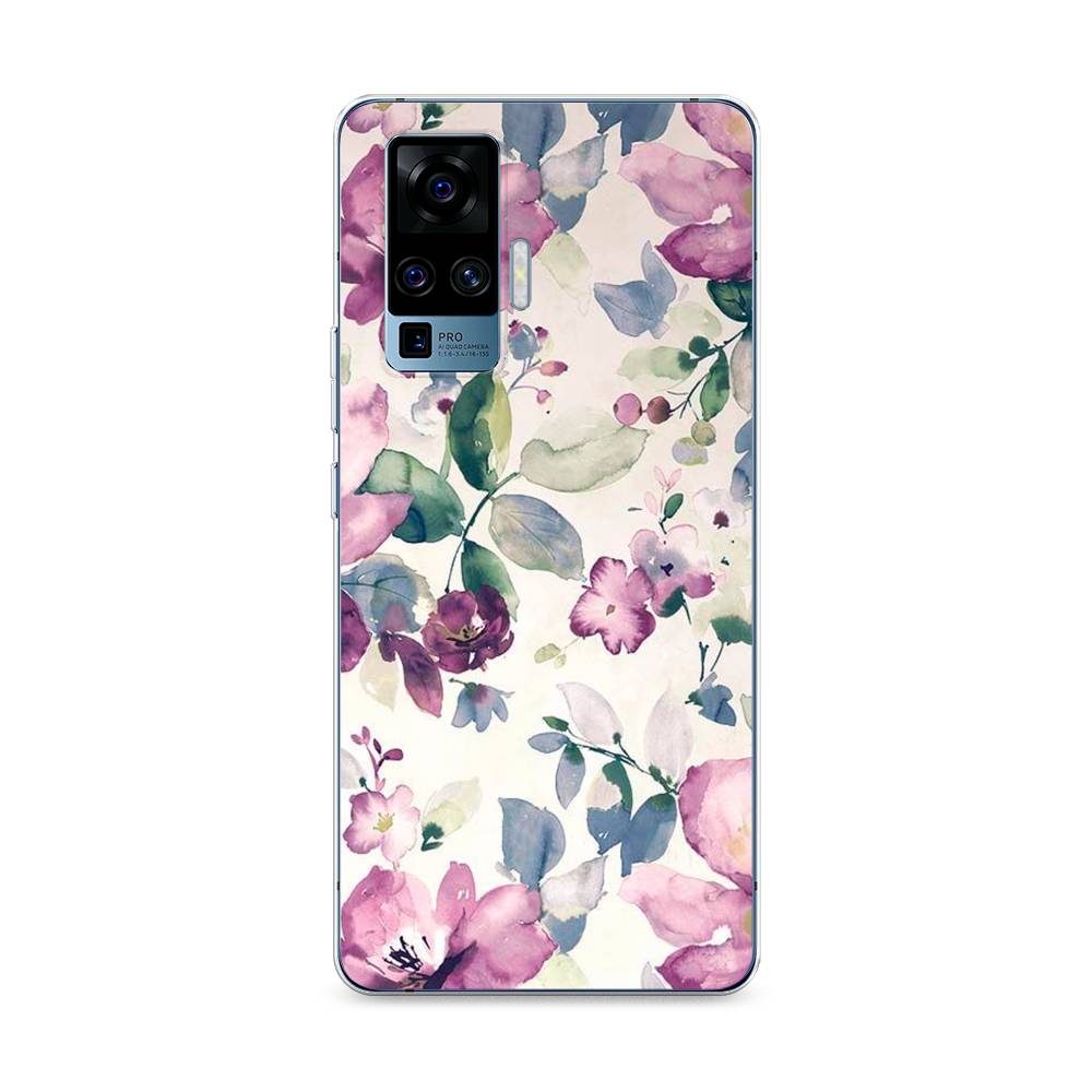 

Силиконовый чехол "Акварельная нежность" на Vivo X50 Pro, 262350-8