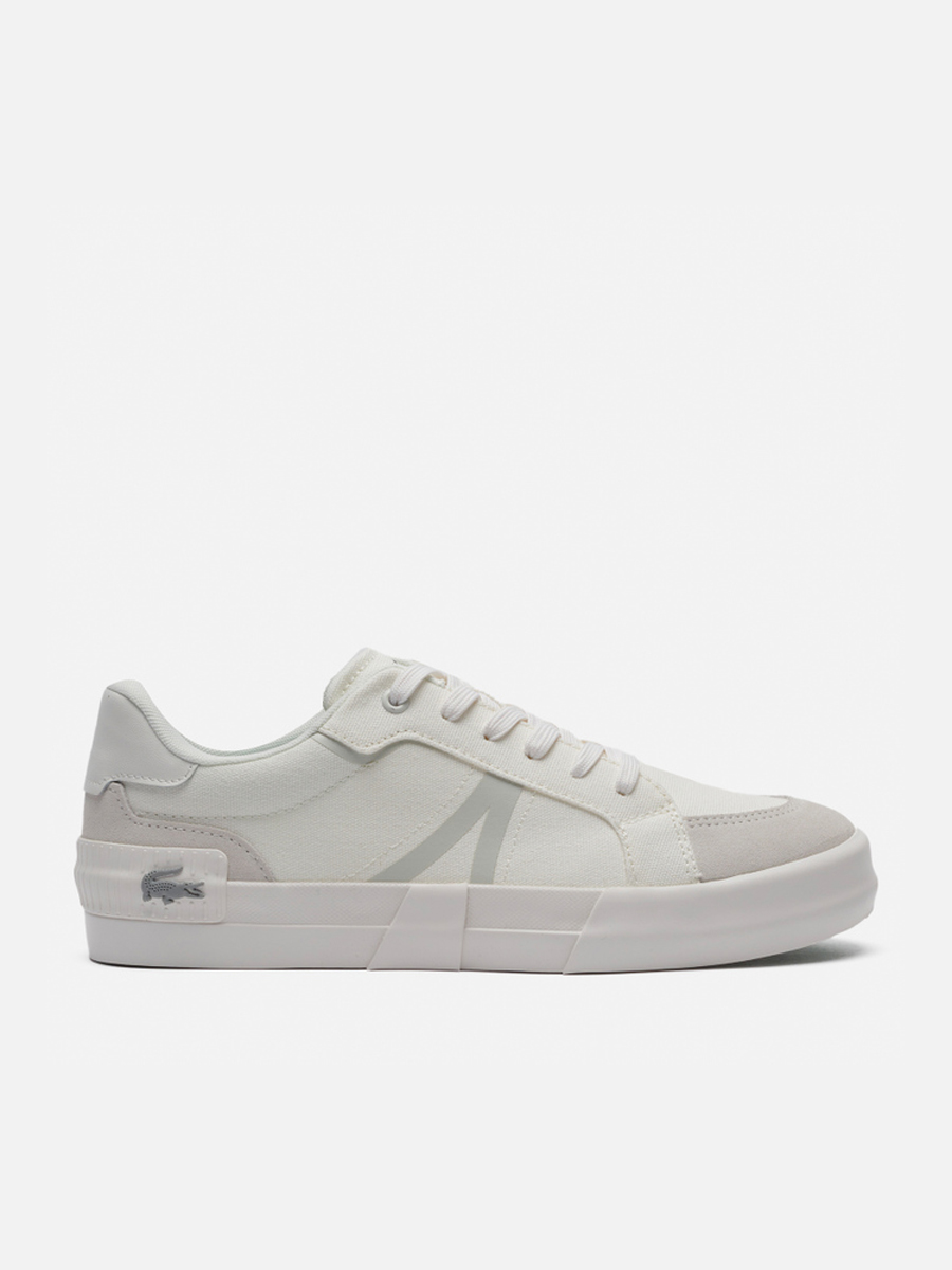 фото Кроссовки мужские lacoste l004 canvas белые 45 eu