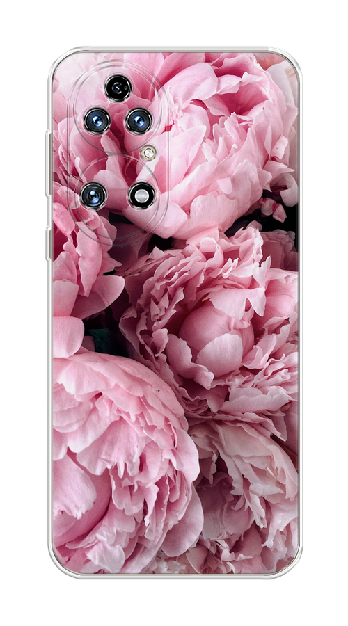 

Чехол Awog на Huawei P50 "Нежные пионы", Розовый;черный;белый, 6104950-8
