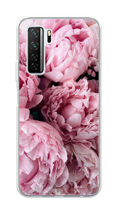 

Чехол Awog на Huawei P40 lite 5G "Нежные пионы", Розовый;черный;белый, 6103050-8