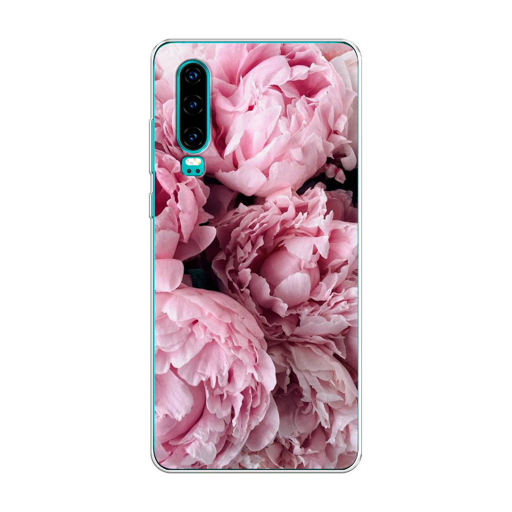 

Чехол Awog на Huawei P30 "Нежные пионы", Розовый;черный;белый, 68550-8