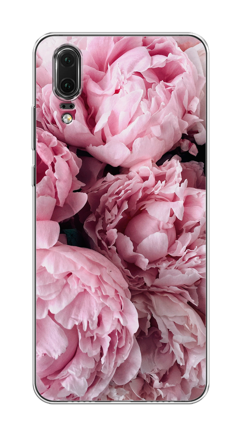 

Чехол Awog на Huawei P20 "Нежные пионы", Розовый;черный;белый, 64350-8