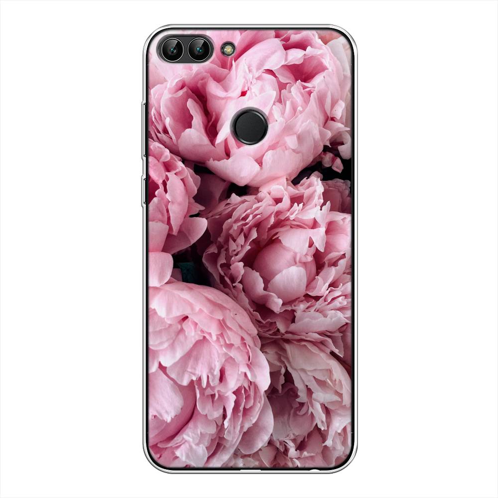 

Чехол Awog на Huawei P Smart "Нежные пионы", Розовый;черный;белый, 64050-8