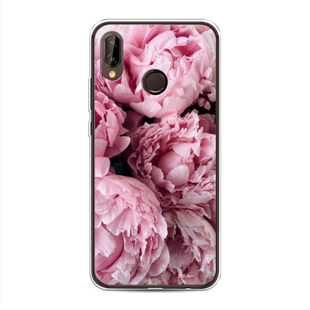 

Чехол Awog на Huawei Nova 3 "Нежные пионы", Розовый;черный;белый, 66150-8