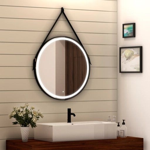 

Зеркало Art&Max Milan 80 черный ремень AM-Mil-800-DS-F-Nero