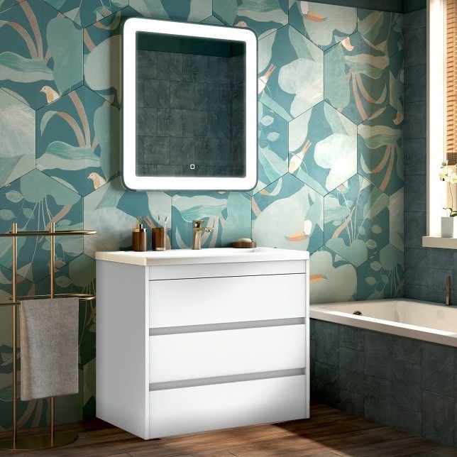 

Мебель для ванной Art&Max Family 90, напольная, Bianco Lucido