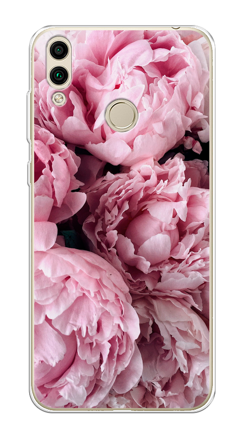 

Чехол Awog на Honor 8C "Нежные пионы", Розовый;черный;белый, 67150-8