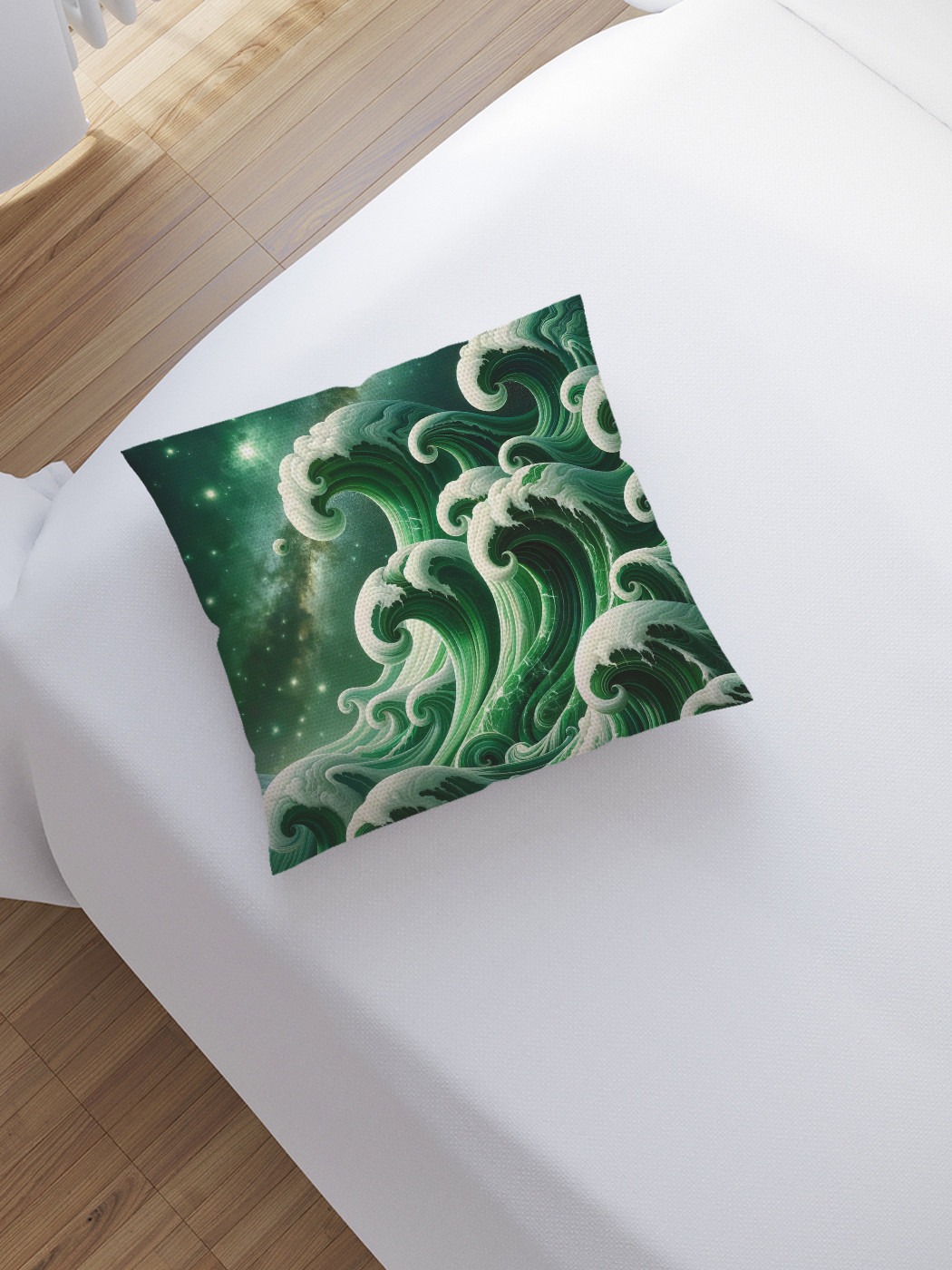 

Наволочка декоративная JoyArty Морские волны 45х45, sl_sd1462, Зеленый