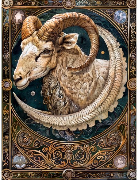 

Алмазная мозаика без подрамника Овен, 40x30 см, 50 цветов, 86055, РА-875