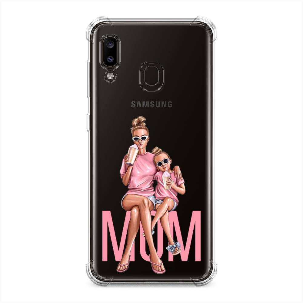 фото Противоударный силиконовый чехол "lovely mom" на samsung galaxy a30 awog