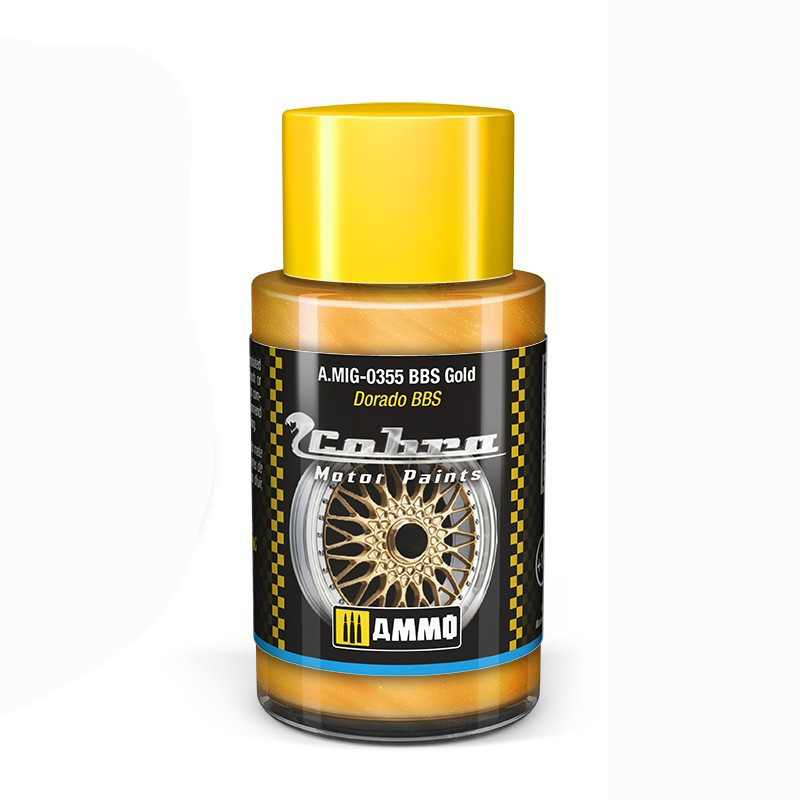 

Акриловая краска Ammo Mig Cobra Motor BBS Золотой AMIG0355