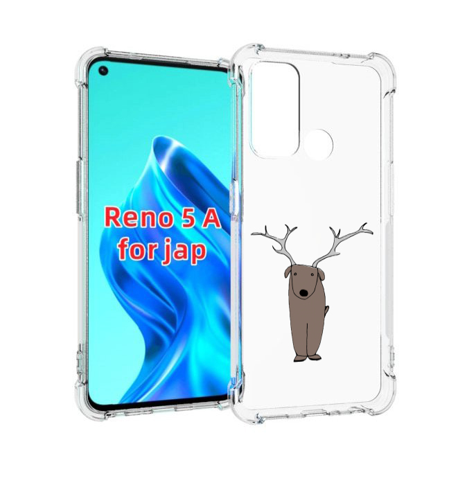 

Чехол MyPads Собака олень для Oppo Reno 5A, Прозрачный, Tocco