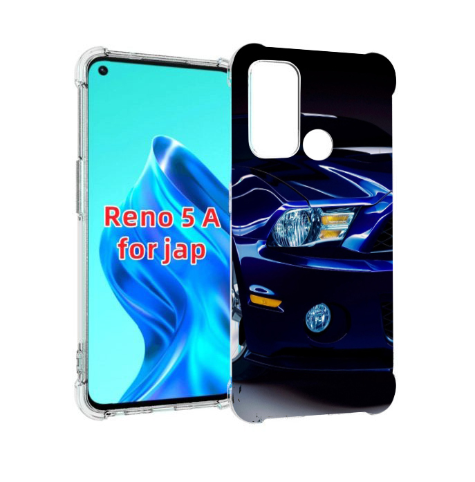 

Чехол MyPads Синяя-машина для Oppo Reno 5A, Прозрачный, Tocco