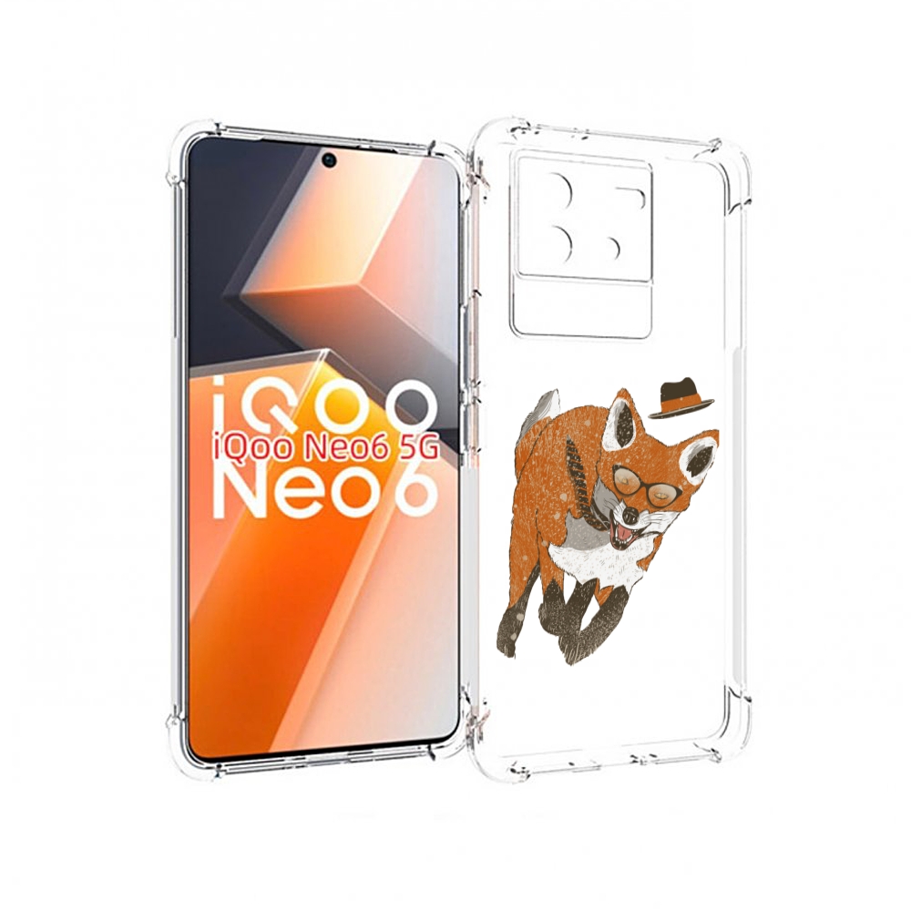 

Чехол MyPads шустрый лис для Vivo iQoo Neo 6 5G, Прозрачный, Tocco