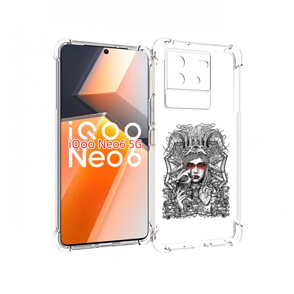 

Чехол MyPads грусная девушка для Vivo iQoo Neo 6 5G, Прозрачный, Tocco