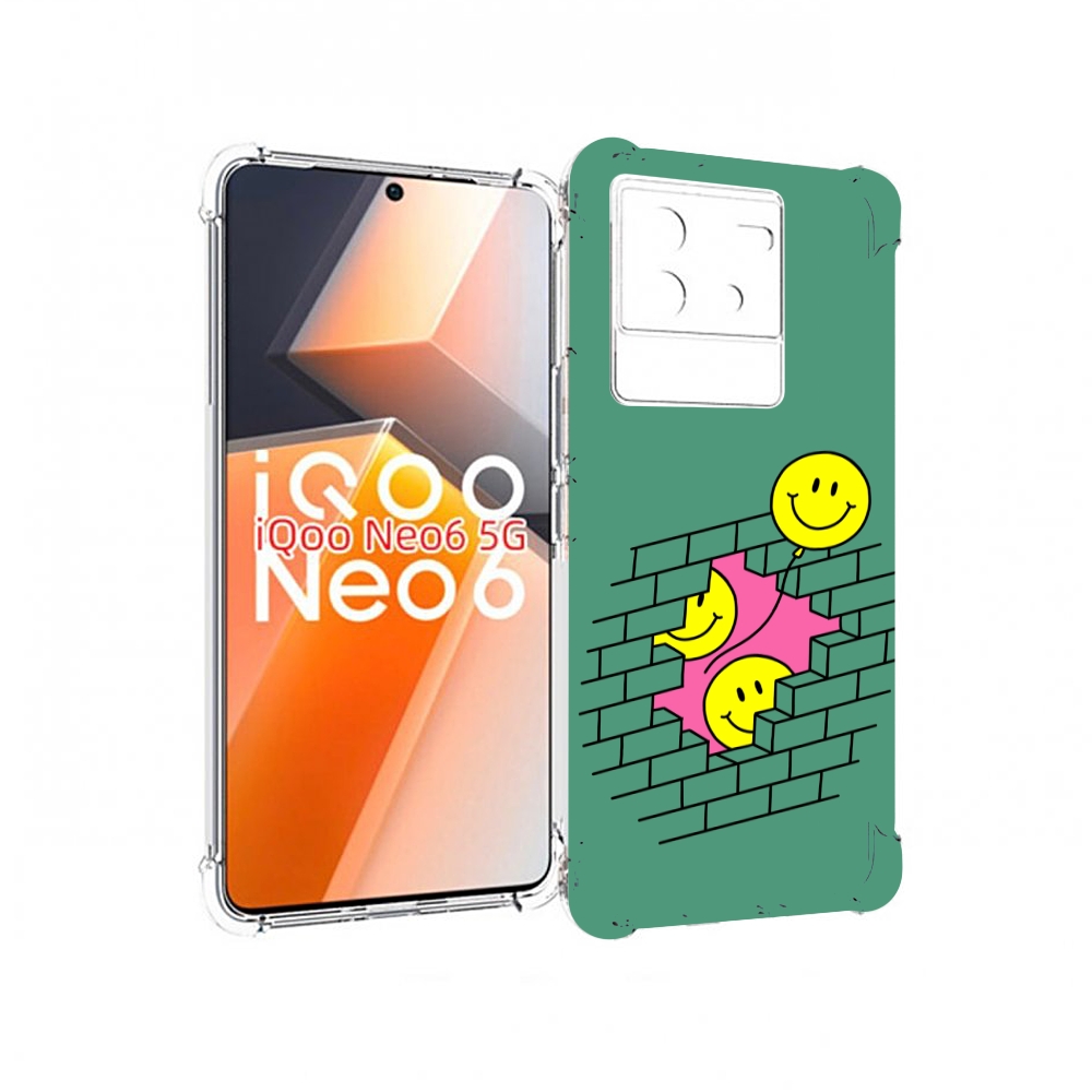 

Чехол MyPads шарики в стене для Vivo iQoo Neo 6 5G, Прозрачный, Tocco