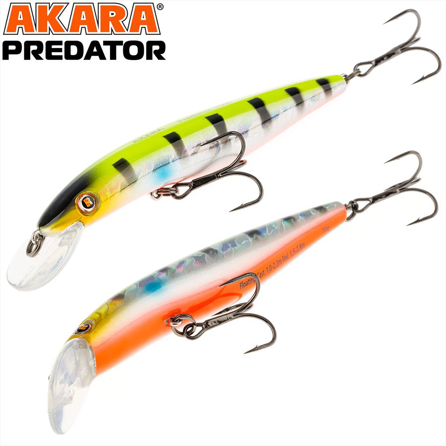 

Воблер Akara Predator 125F 21гр 3/4 oz 5,0 in A205, Разноцветный, Predator