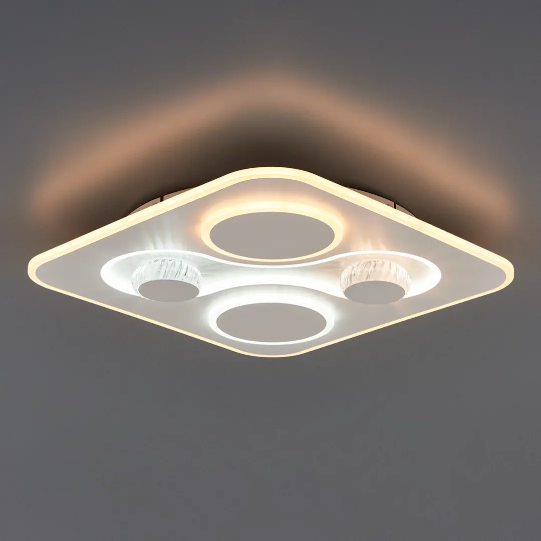Светильник потолочный светодиодный Freya FR6049CL-L95W, 30 м?, нейтральный белый свет,