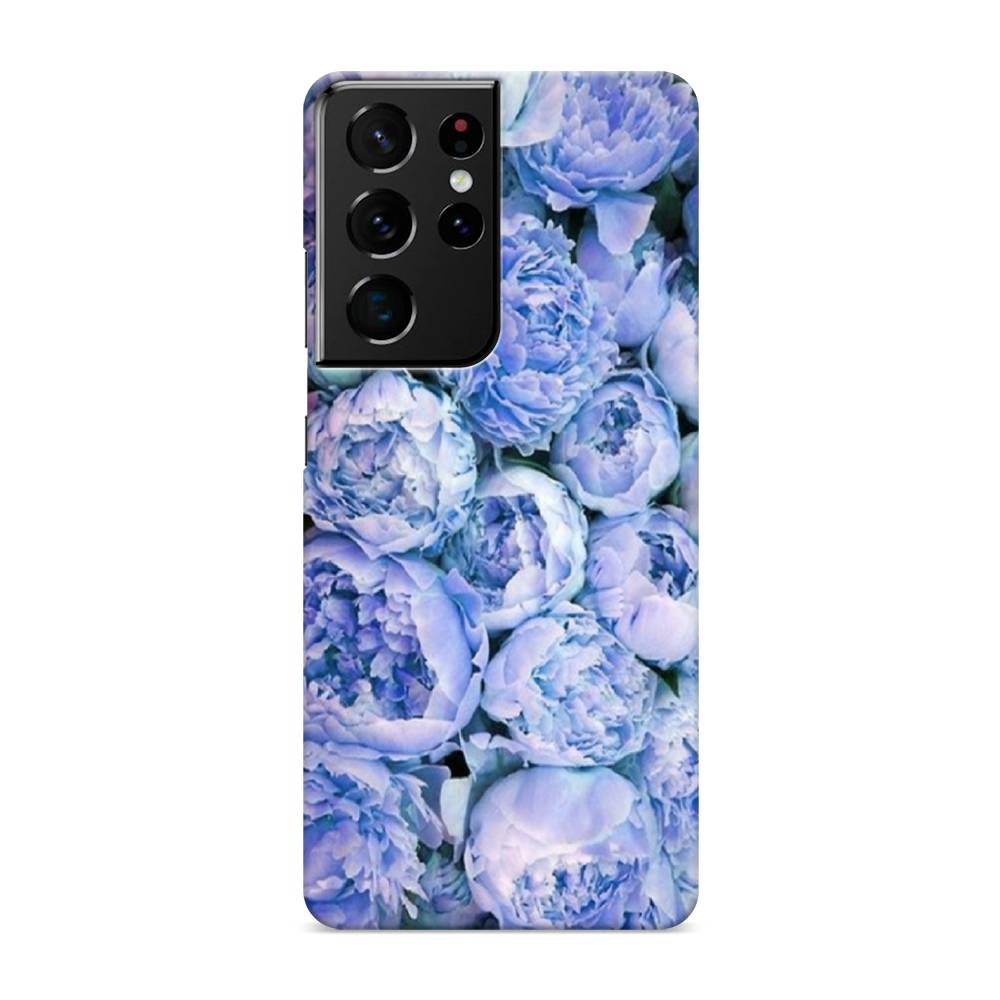 

Пластиковый чехол "Пионы голубые" на Samsung Galaxy S21 Ultra, 2102220-6