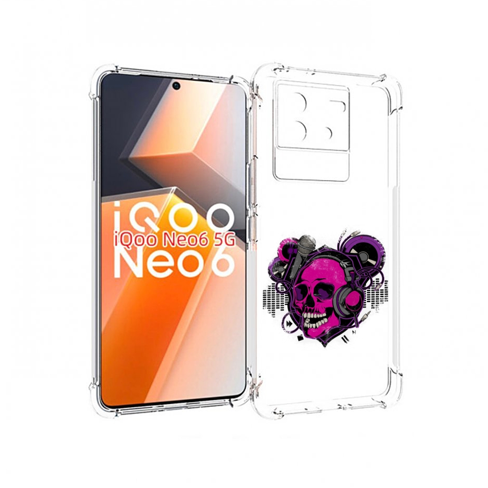 

Чехол MyPads череп 1 для Vivo iQoo Neo 6 5G, Прозрачный, Tocco