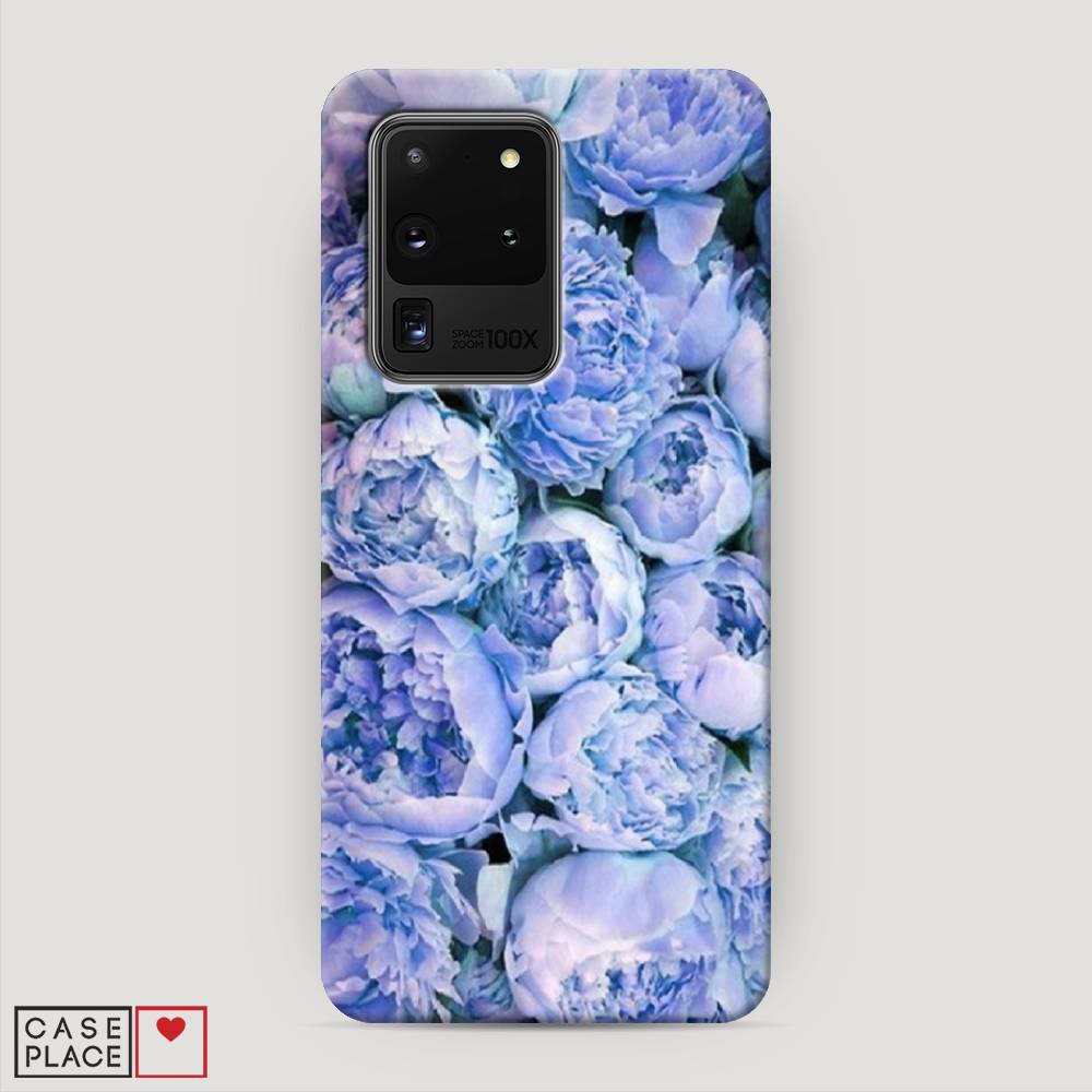 

Пластиковый чехол "Пионы голубые" на Samsung Galaxy S20 Ultra, 29420-6