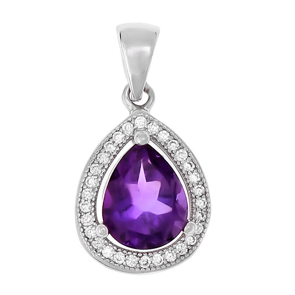 

Подвеска женская Balex Jewellery 3405936653 из серебра, аметист/фианит