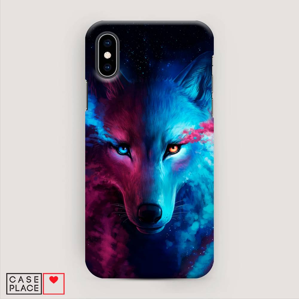 

Пластиковый чехол "Волшебный волк" на Apple iPhone X (10), 11020-1